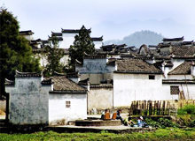 Alte Wohnhäuse in der Provinz Anhui