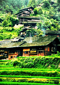 Dörfern der Dong-Nationalität