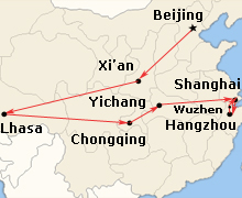 Reise durch China