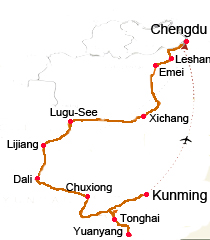 Autorundreise, Sichuan und Yunnan entdecken