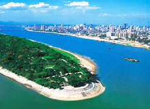 Juzizhou Insel auf dem Xiang-Fluß
