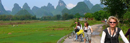 Fahrrad- und Wandertour durch die Karstlandschaft in Südwest-China