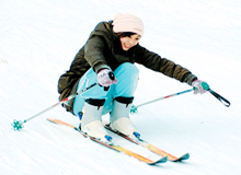 Der Skiort Jingyuetan Skiresort