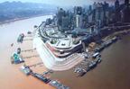 Chaotianmen Hafen in Chongqing